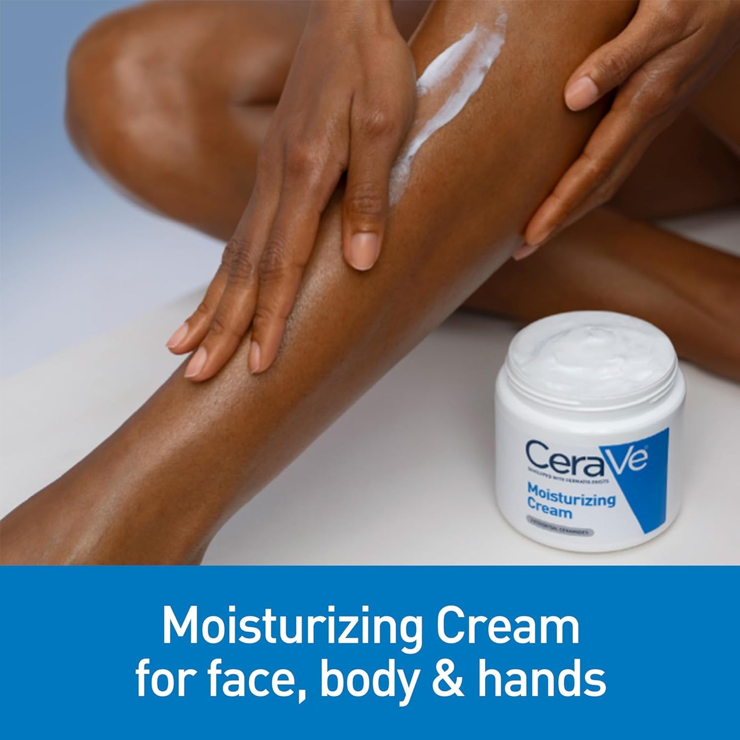 CeraVe Moisturizing Cream, Body and Face Moisturizer for Dry Skin (19 Ounce)