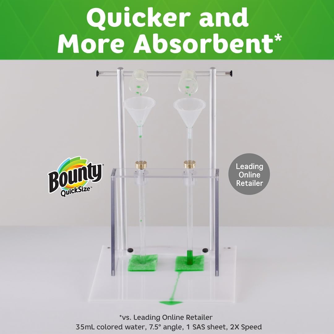 Bounty Quick Size Paper Towels 20 Regular Family Rolls