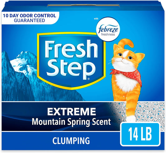 Fresh Step Clumping Cat Litter, Odor Control,  Scented With Febreze, 14 lbs.