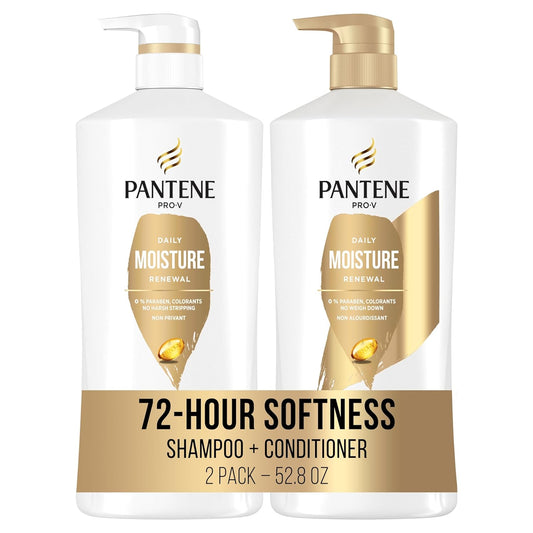 Pantene Shampoo and Conditioner Set with Hair Treatment - Pro-V Nutrients for Dry,