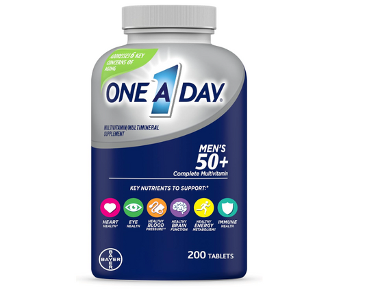 One A Day Men’s 50+ Healthy Advantage Multivitamin, (200 Count)