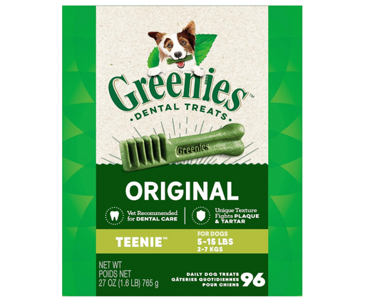 Greenies Original Teenie Natural 27 oz. Pack Dental Care Dog Treats