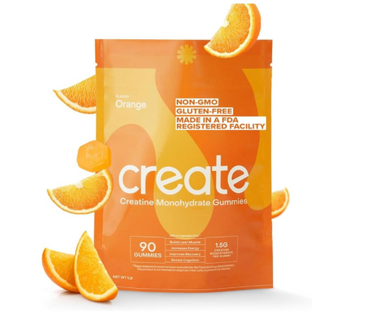 Create Creatine Monohydrate Gummies for Men & Women, Vegan, 1.5g