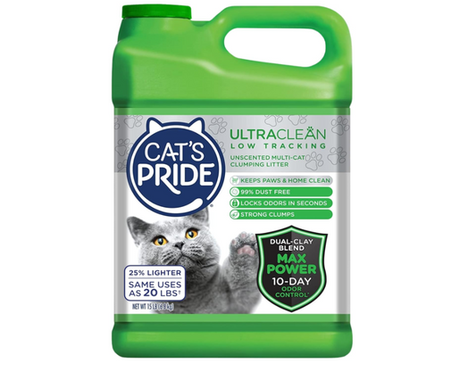 Cat's Pride Max Power: Ultra Clean Low Tracking Multi-Cat Clumping Litter.